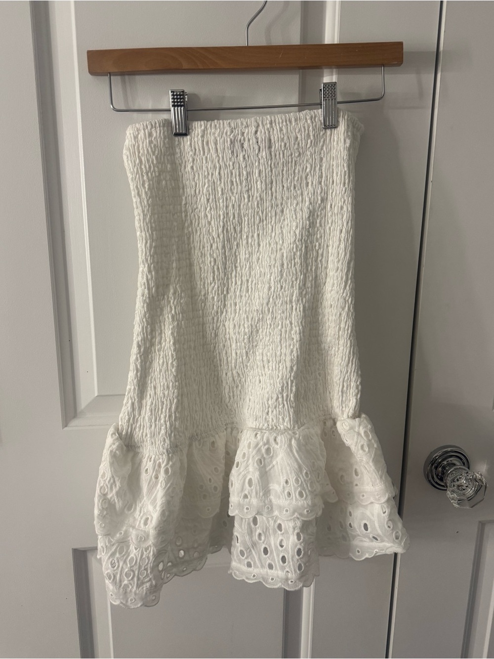 Edikted Strapless Dress with Ruffles - Picture 2 of 3